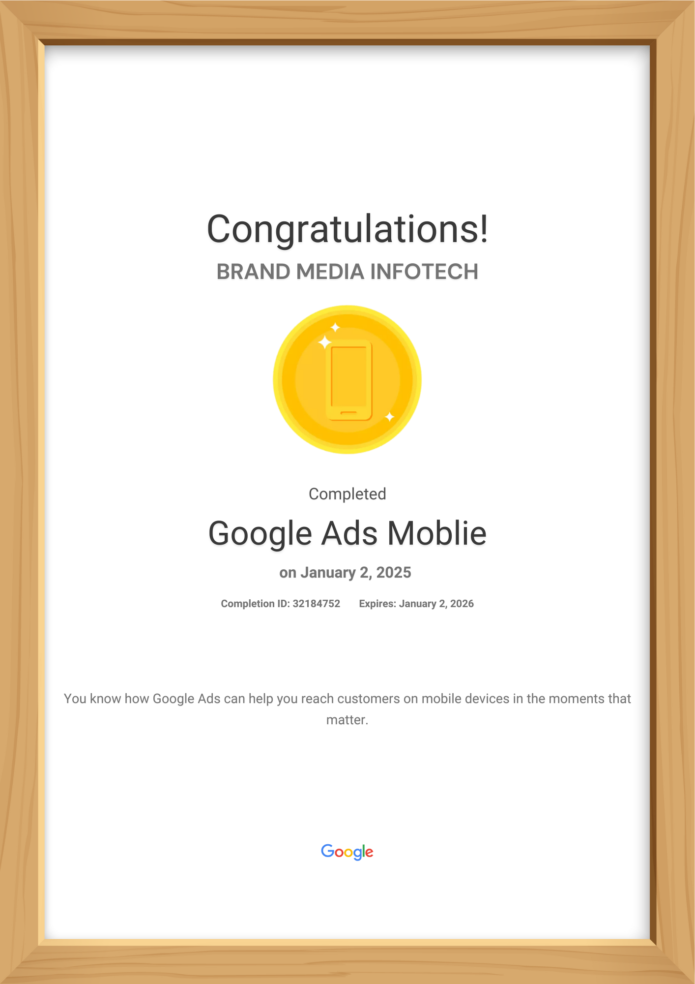 Google Ads Moblie